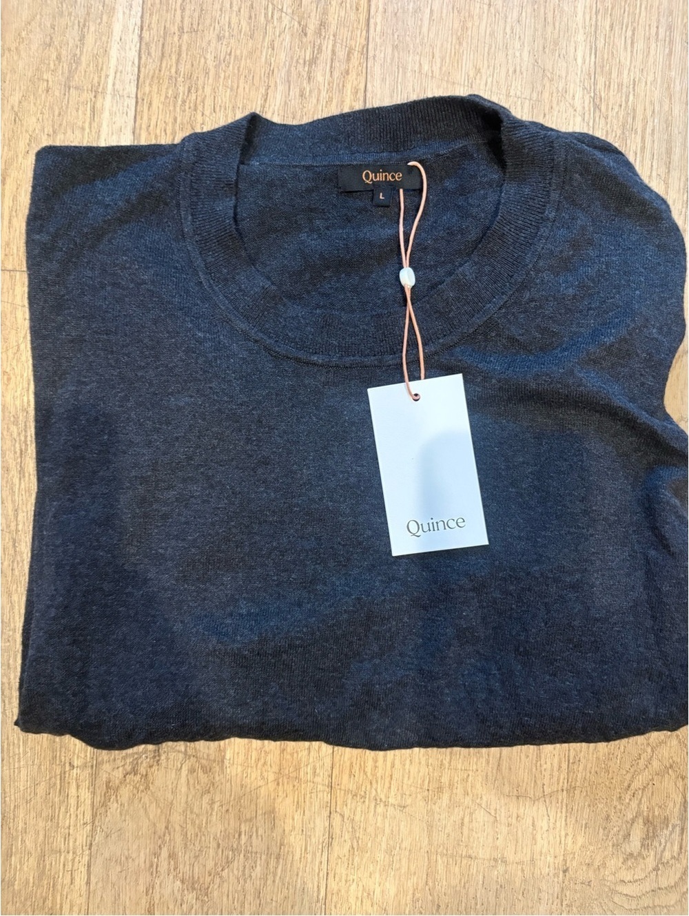 Quince Women's Crewneck Sweater in Charcoal NWT - Picture 4 of 8